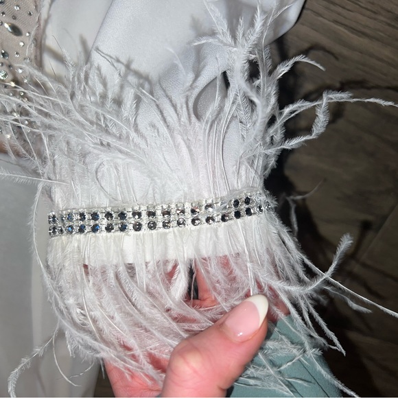 NWT White Crystal Formal Gown - Picture 13 of 13